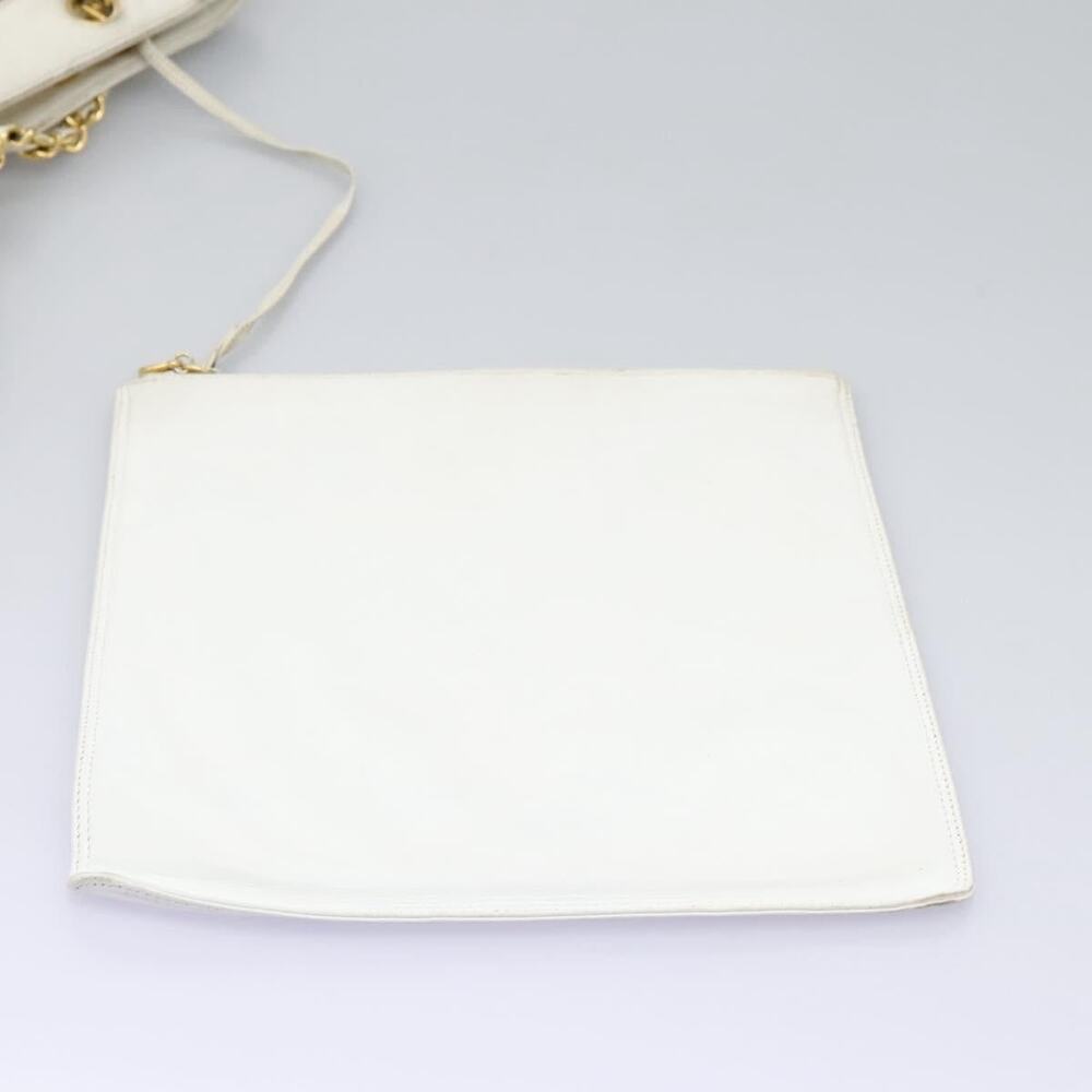 Chanel Vinyl Triple Coco Chain Tote Bag White Gold - Picture 11 of 14